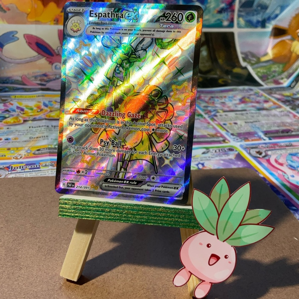 Shiny Espathra EX Full Art SR & S&V Paldean Fates 214/091